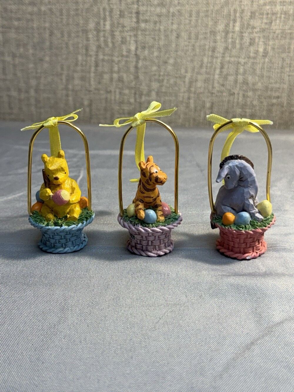 Midwest of Cannon Falls Winnie the Pooh Tigger Eyeore Easter Basket Ornament Set